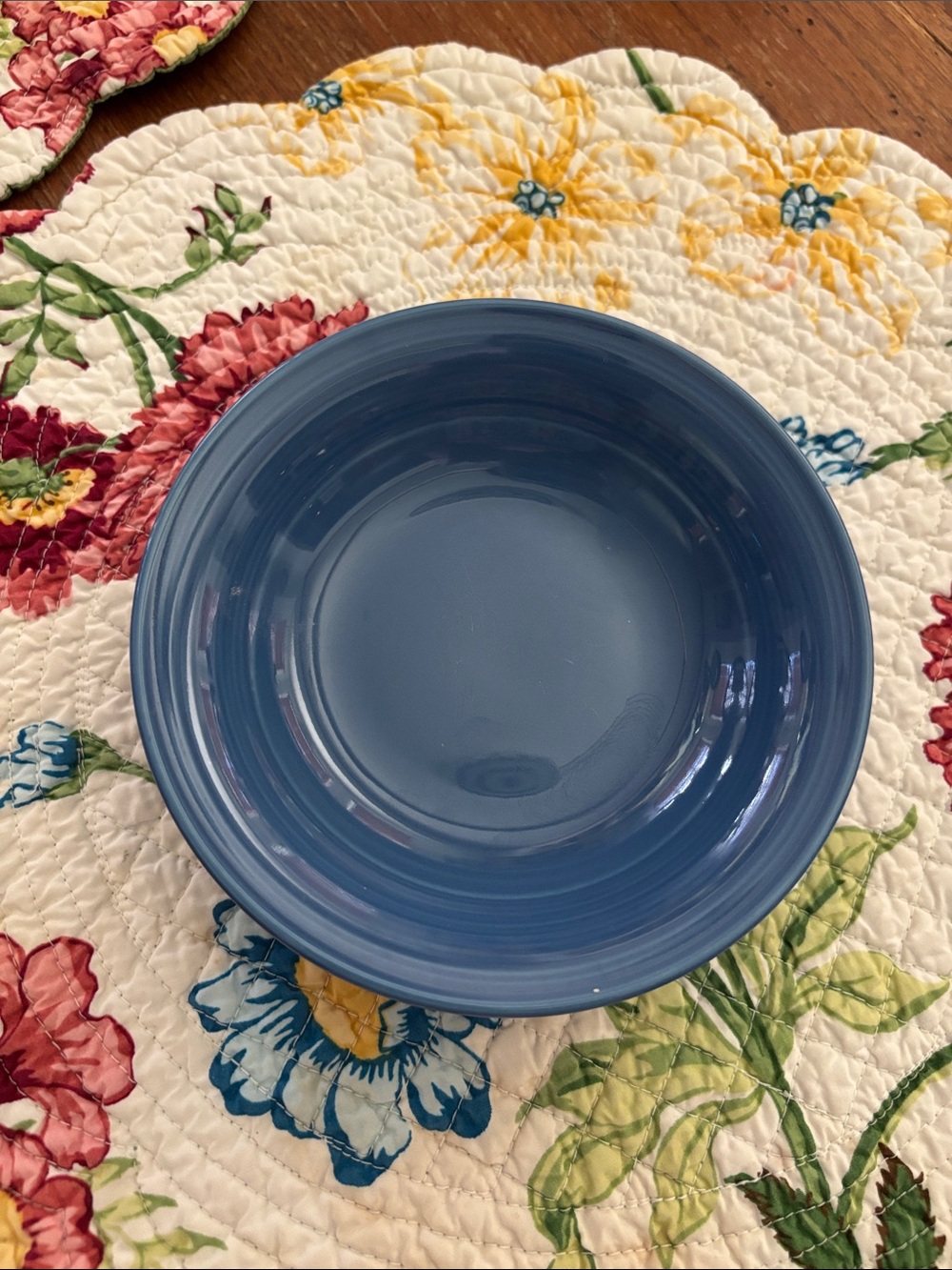 Sky Blue Ceramic fruit Bowl - Neutral Tableware set of 3